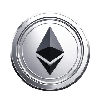 Visuel flottant représentant la cryptomonnaie Ethereum ETH